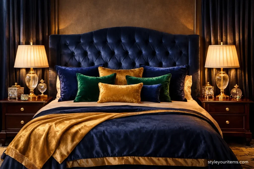 Luxury Velvet Bedroom — A Regal Feel