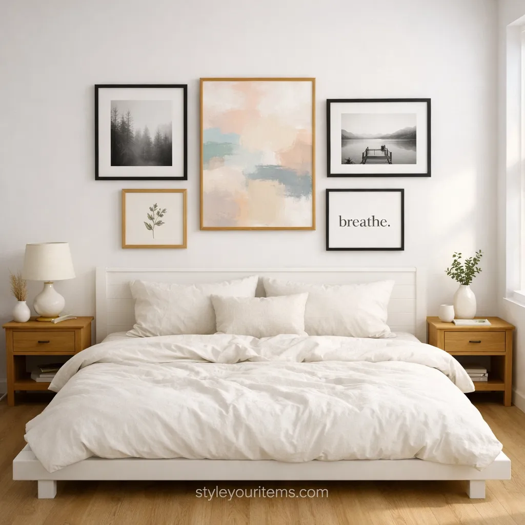 2. Hang Large Wall Art or a Gallery Wall