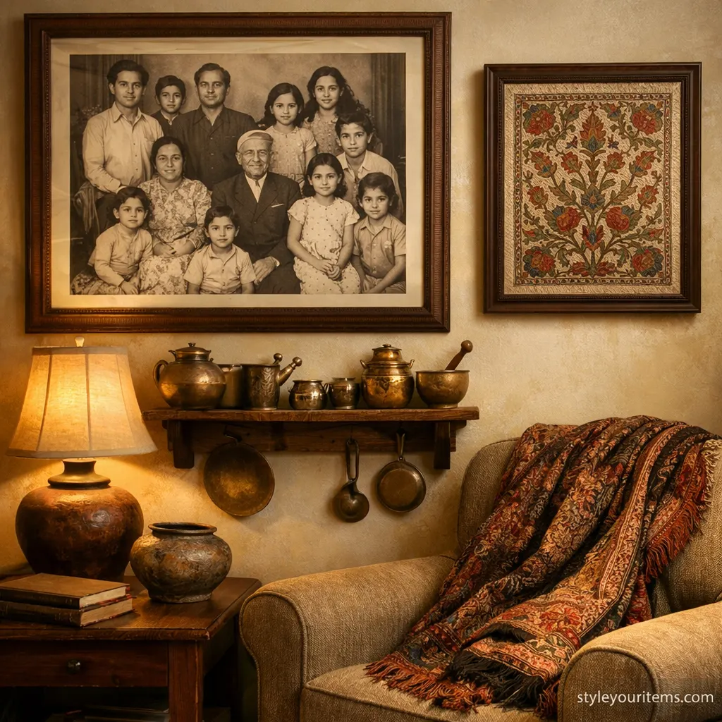 20. heritage inspired living room corner