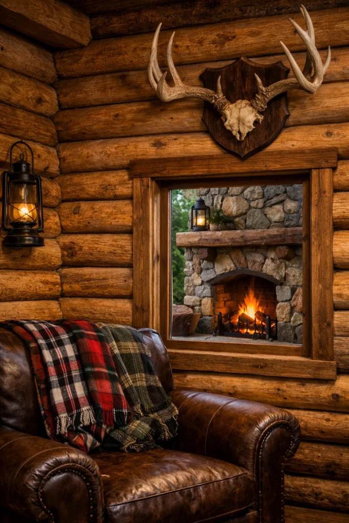 25. The Rustic Log Cabin Style