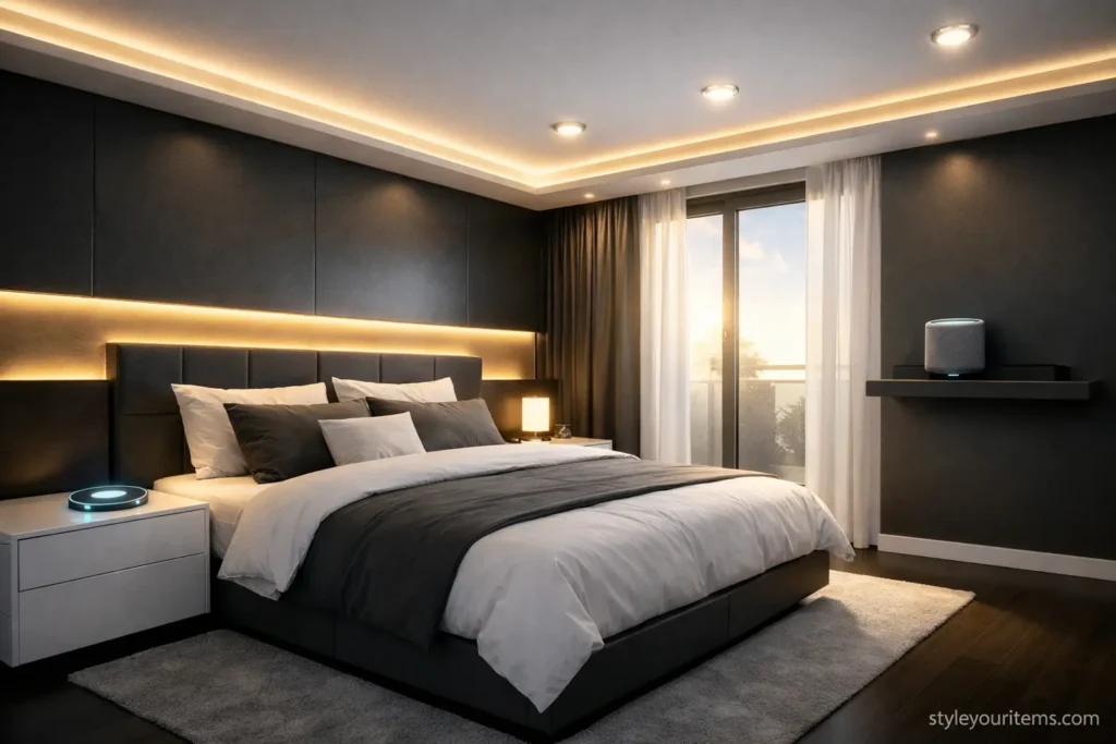 10. Smart Tech Bedroom — The Room of Tomorrow, Today