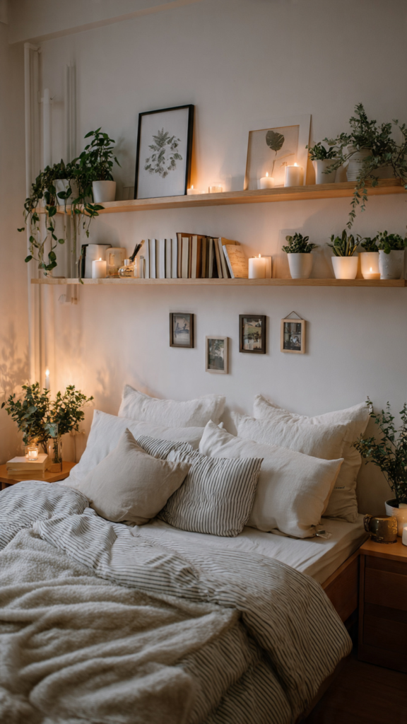 Floating Shelves Smart Storage Bedroom