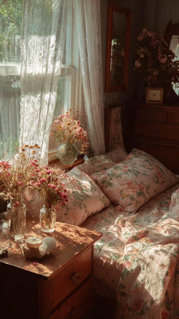 Cottagecore Floral Dreamy Bedroom