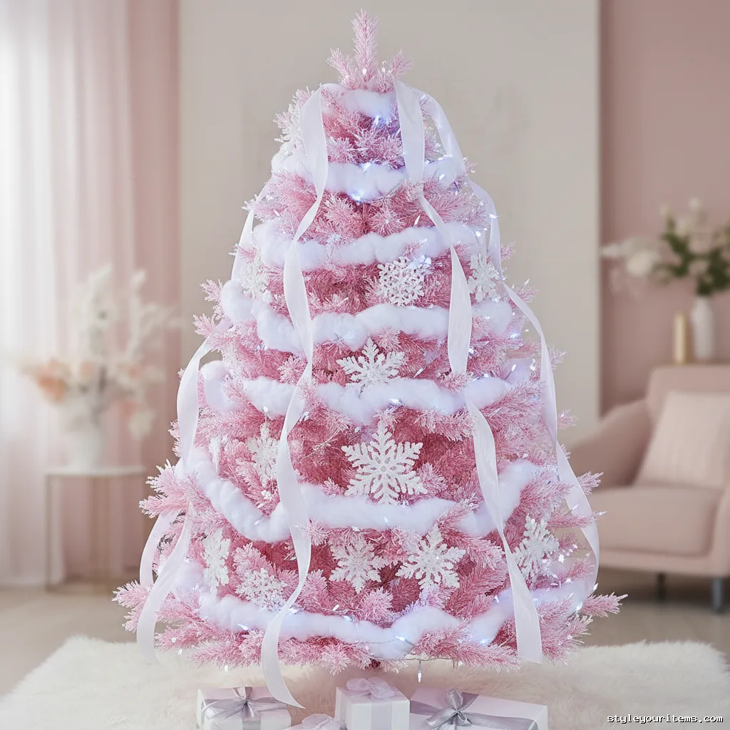 12. Pink And White Winter Wonderland