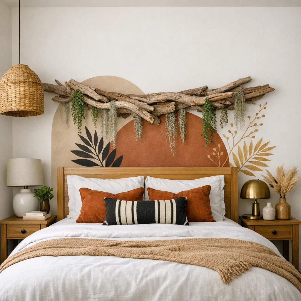 Framed Fabric or Wallpaper Panel Headboard Alternative
