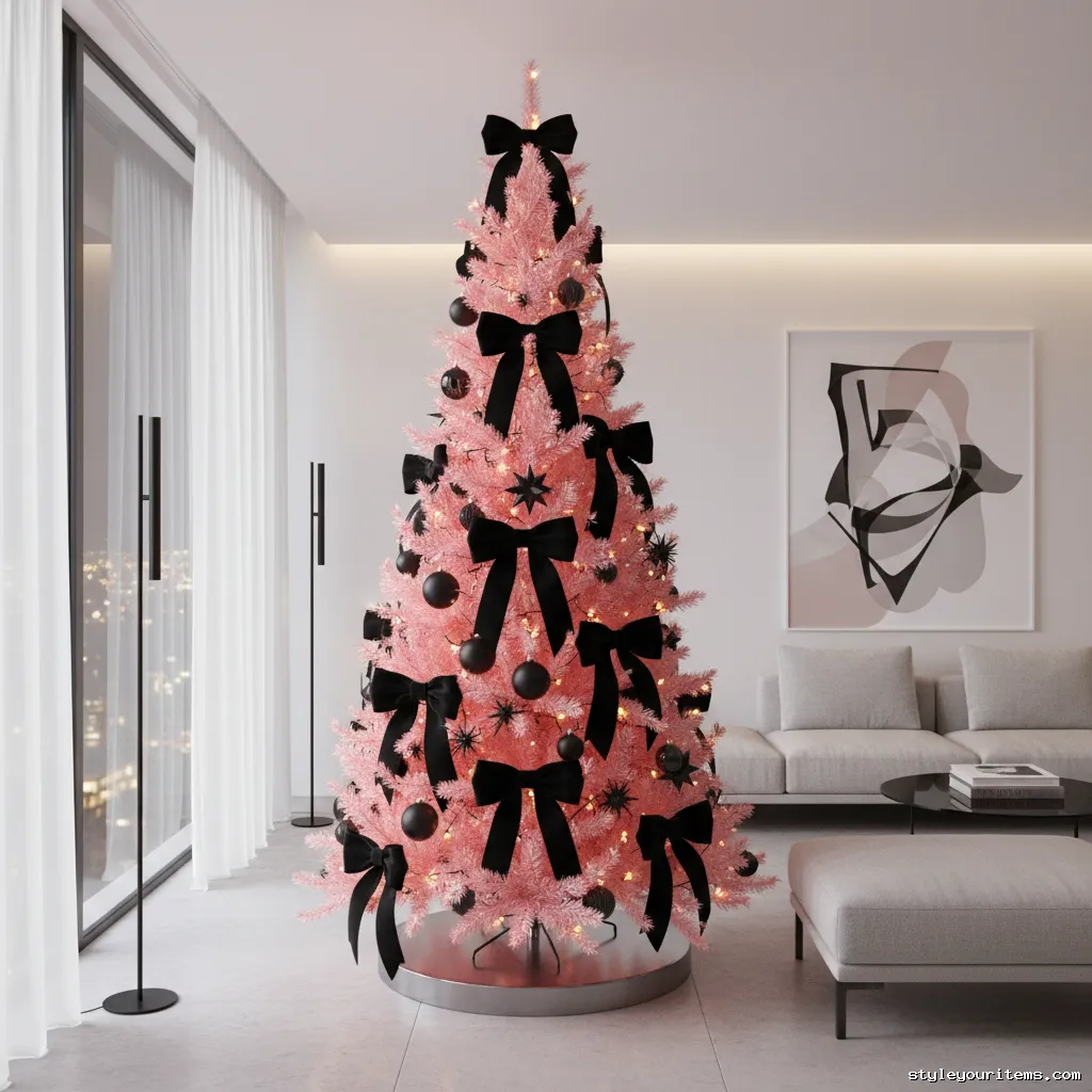 13. Pink With A Touch Of Black For Drama