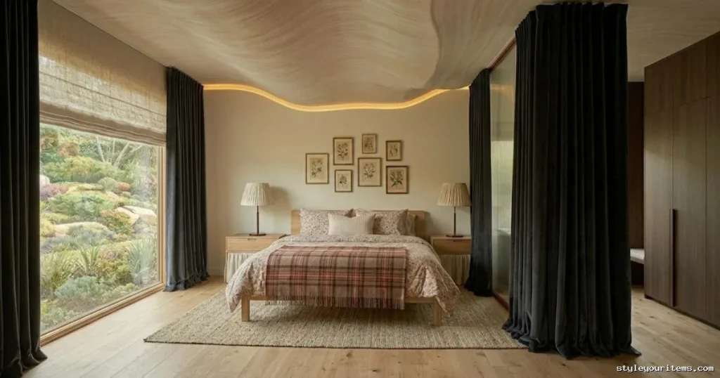 18. Tailored Drapery Relaxed Roman Shades
