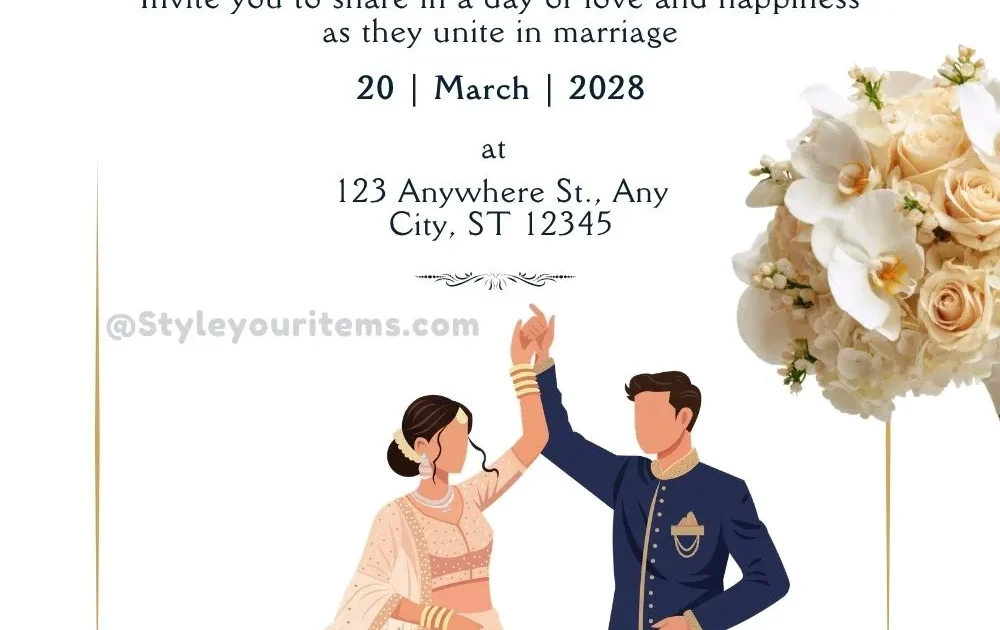 Desi Dancing Couple Wedding Invitation Template (Free Download PDF) 110 Desi Dancing Couple Wedding Invitation Template (Free Download PDF)