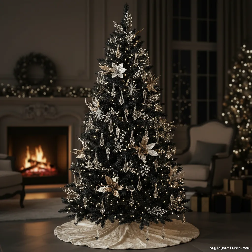 2. Crystal And Metallic Black Tree