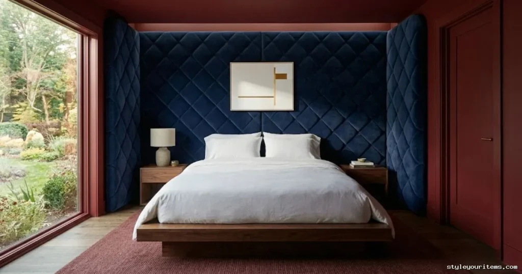 2. Oversized Upholstered Headboards Think Sculpture