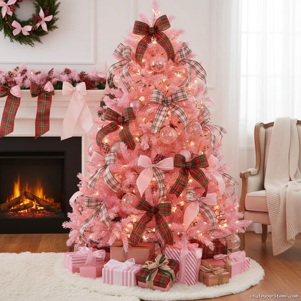 20. Pink And Plaid Cozy