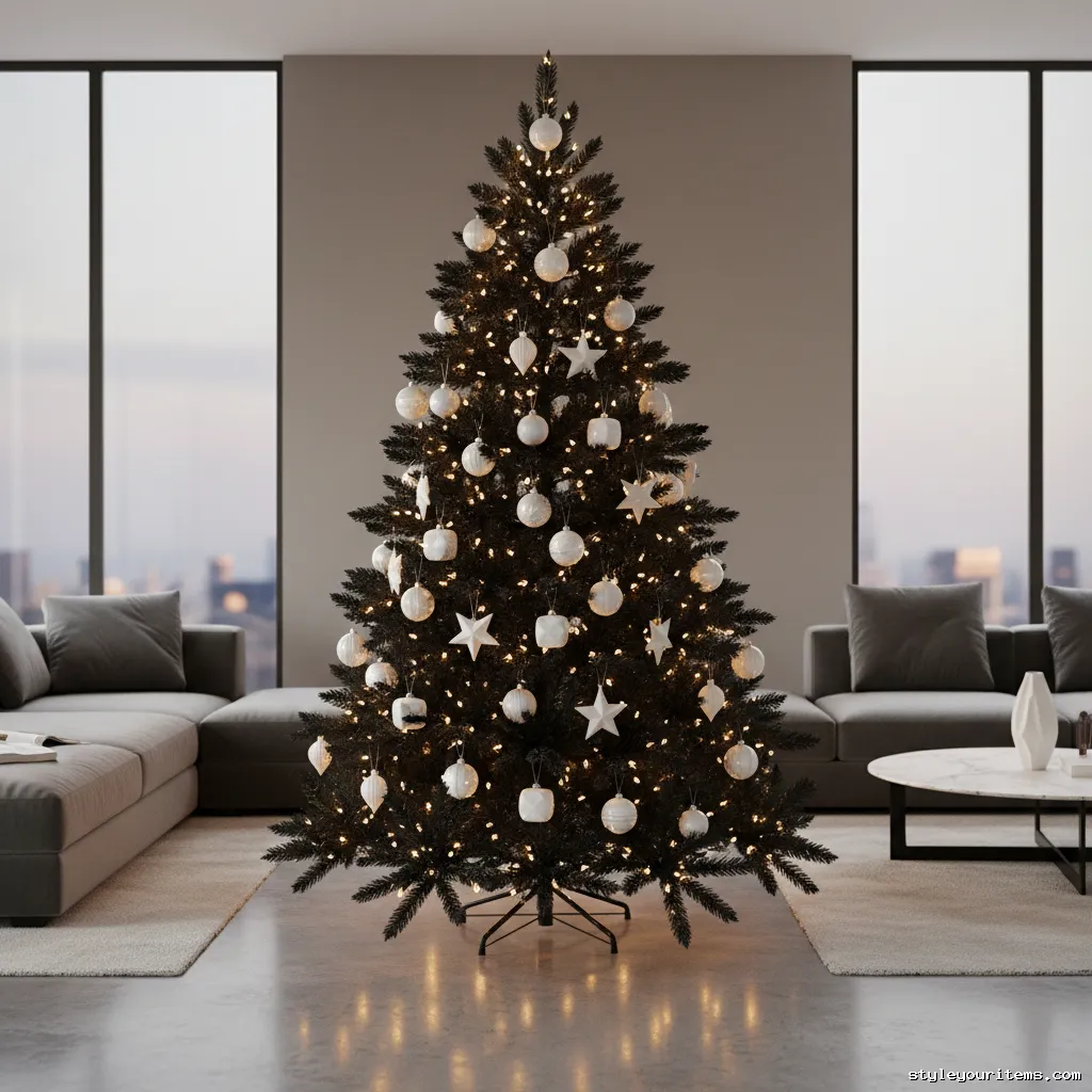 21. Geometric White Ornaments