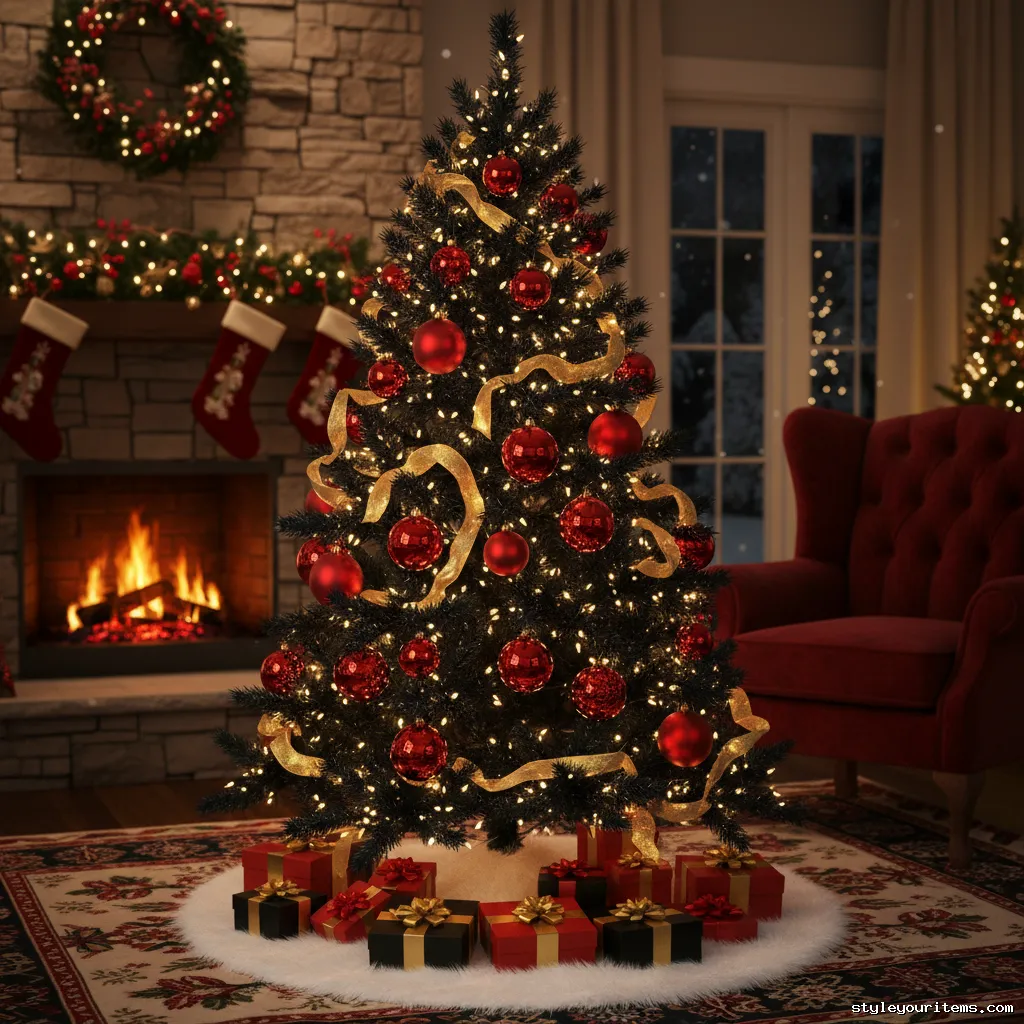 28. Classic Red Round Baubles