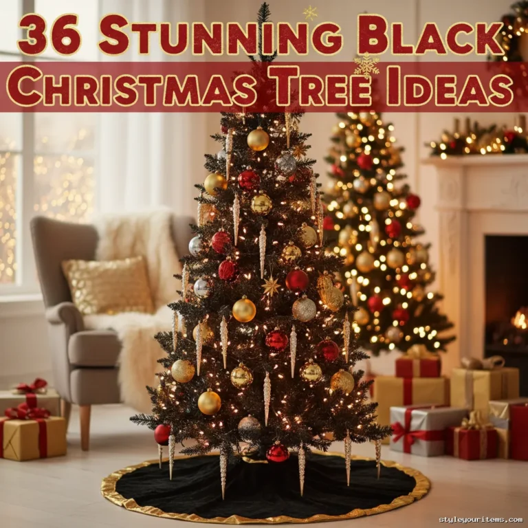 Black Christmas Tree Ideas Thumbnail