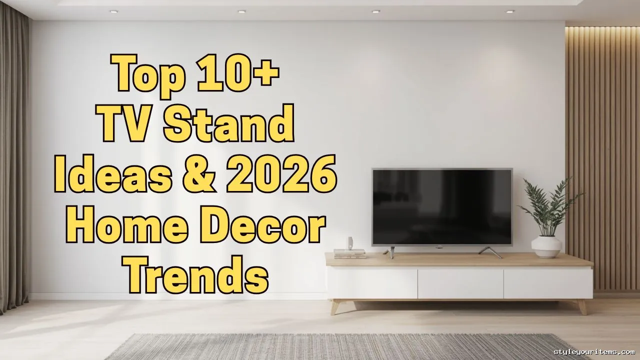 Top 10 TV Stand Ideas 2026 Home Decor Trends