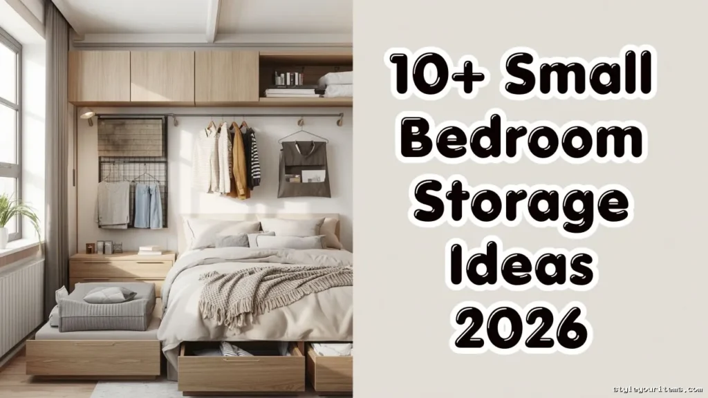 10+ Small Bedroom Storage Ideas 2026 | Smart Space-Saving Trends