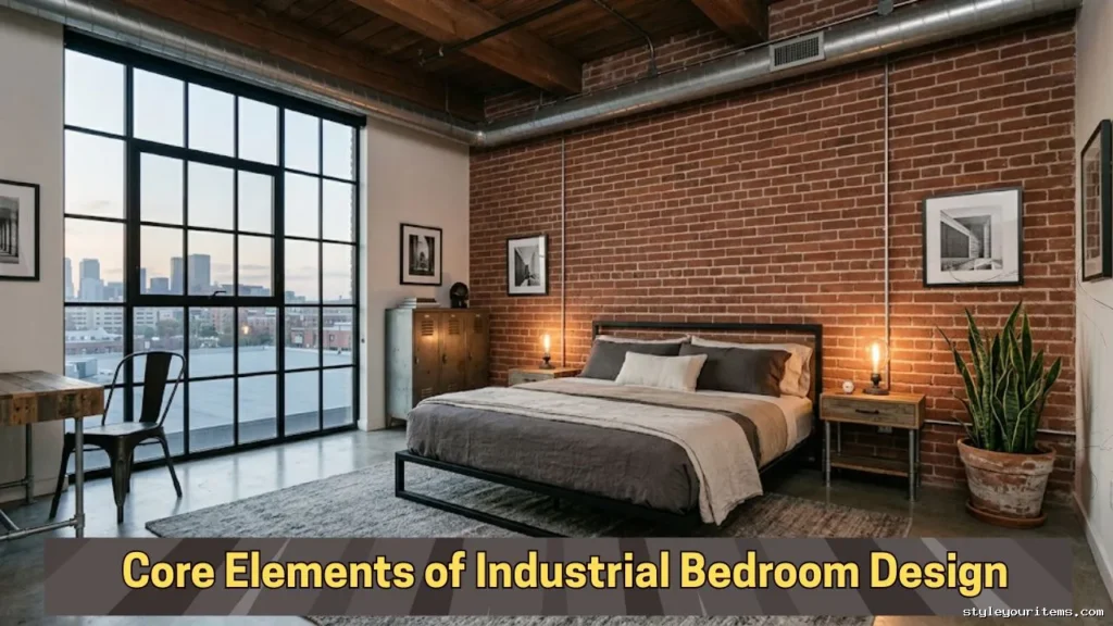 Core Elements Of Industrial Bedroom Design