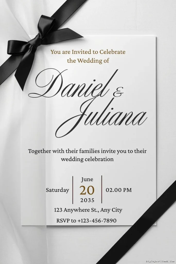 Free Elegant Wedding Invitation Canva Template (Bundle of 3)