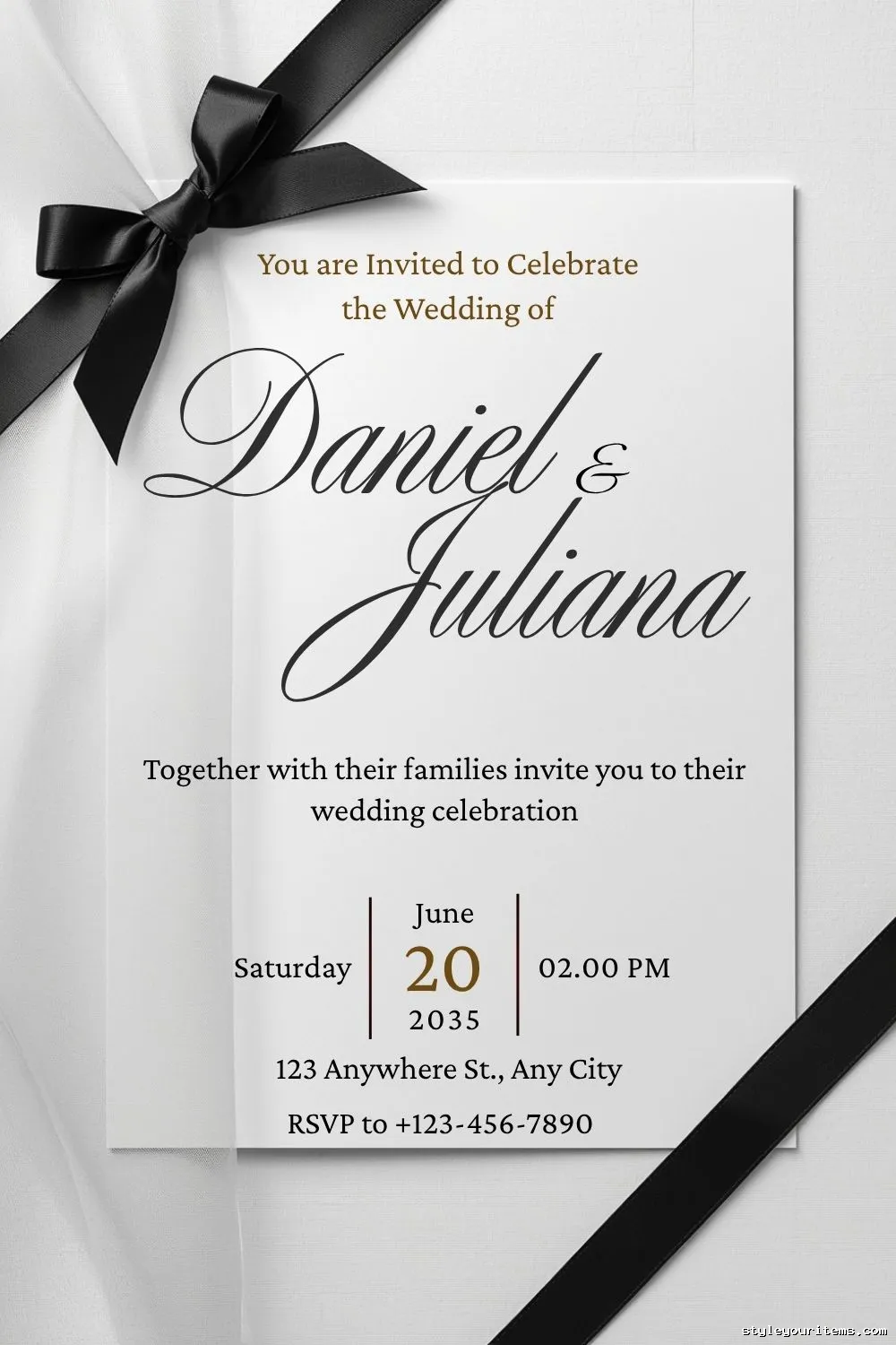 Free Elegant Wedding Invitation Canva Template (Bundle of 3) 97 Free Elegant Wedding Invitation Canva Template (Bundle of 3)
