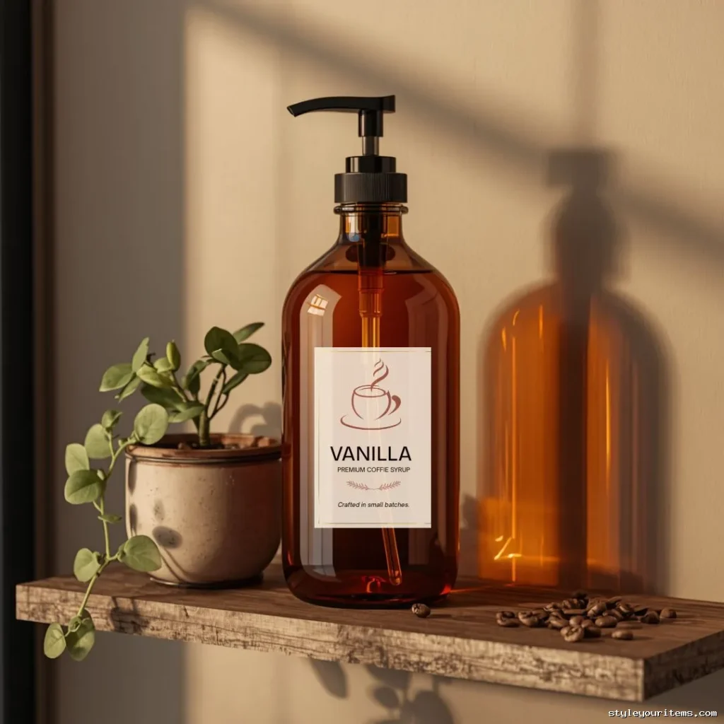 7 Free Editable Coffee Syrup Labels (Canva Templates)