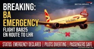 British Airways Flight BA825 Declares Emergency En Route to London Heathrow