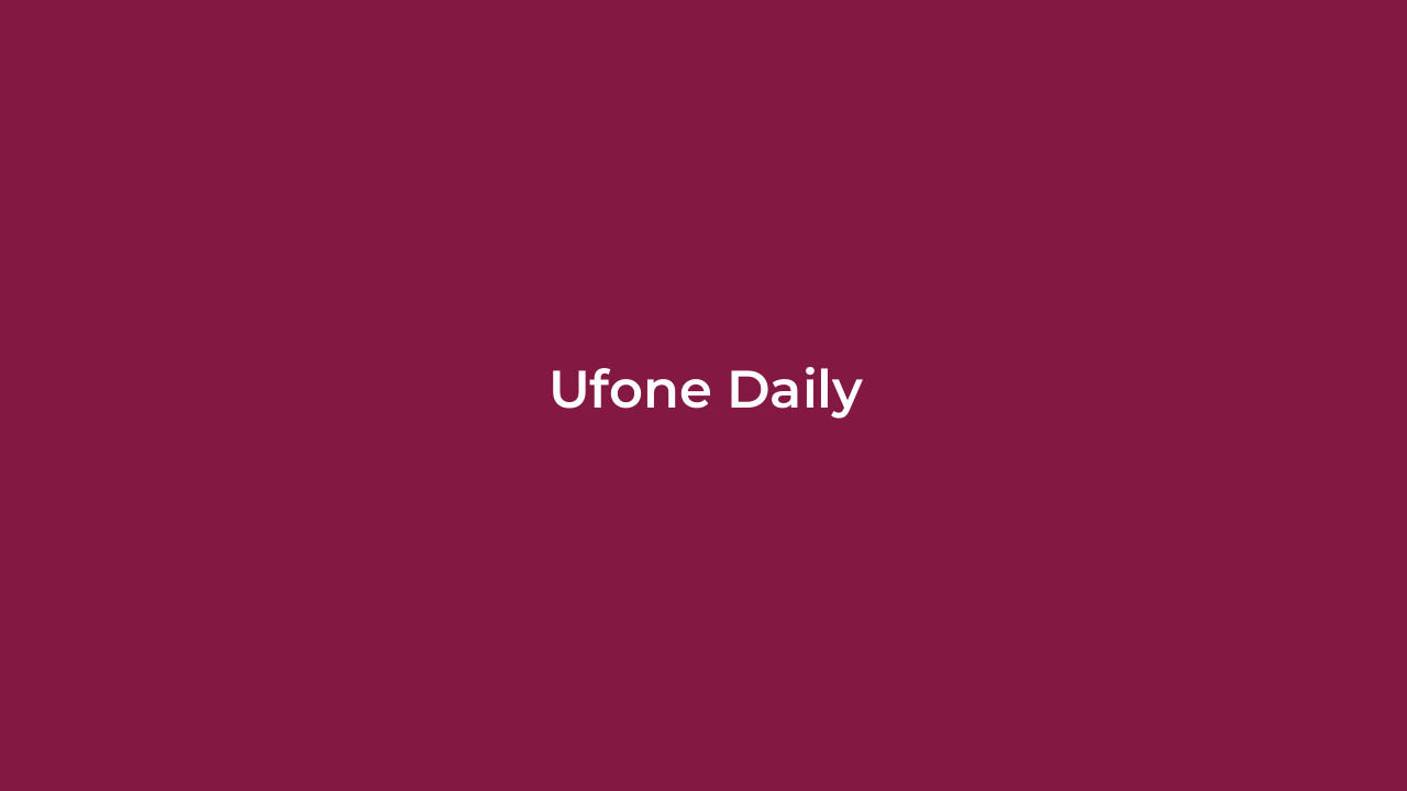 Ufone Daily Internet Packages