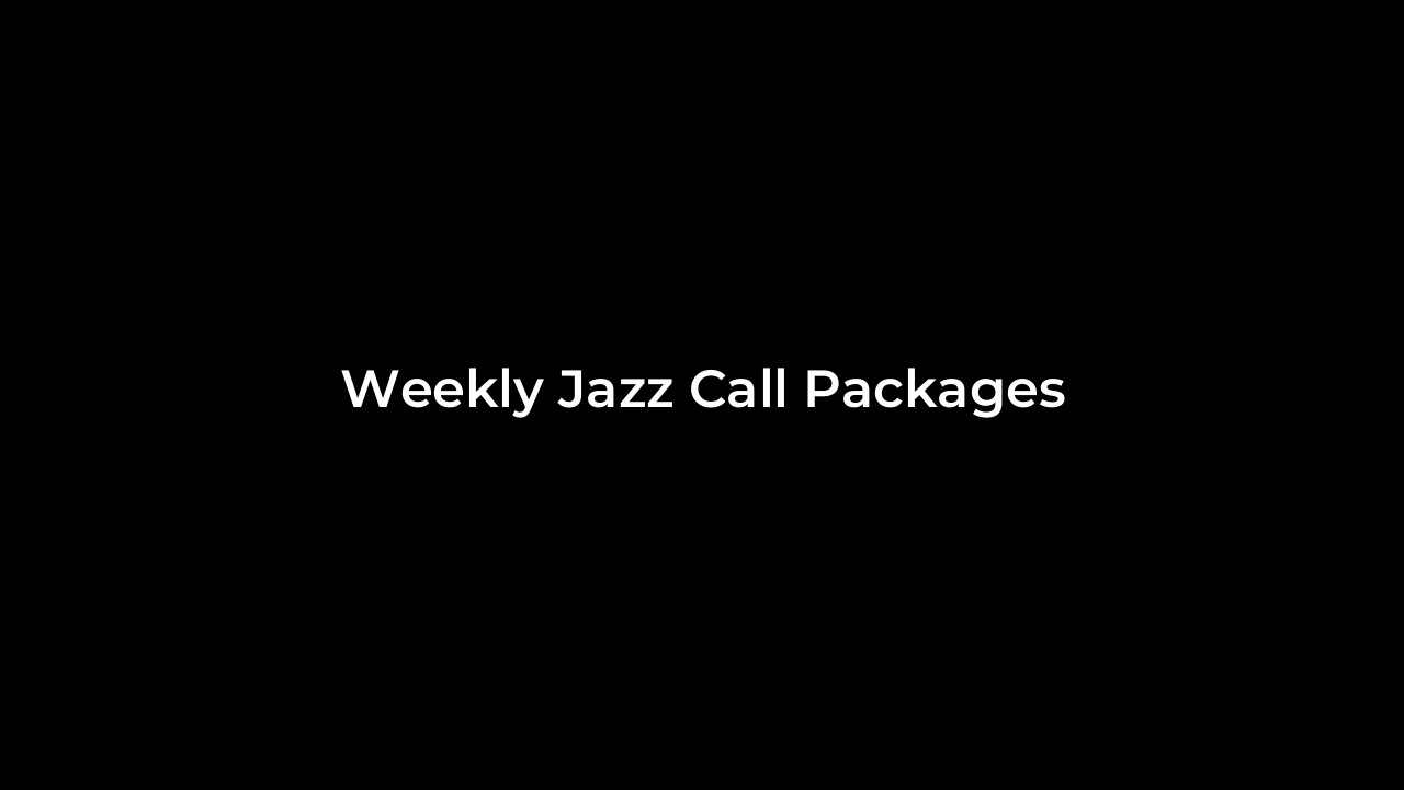 Weekly Jazz Call Packages for Moderate Usage