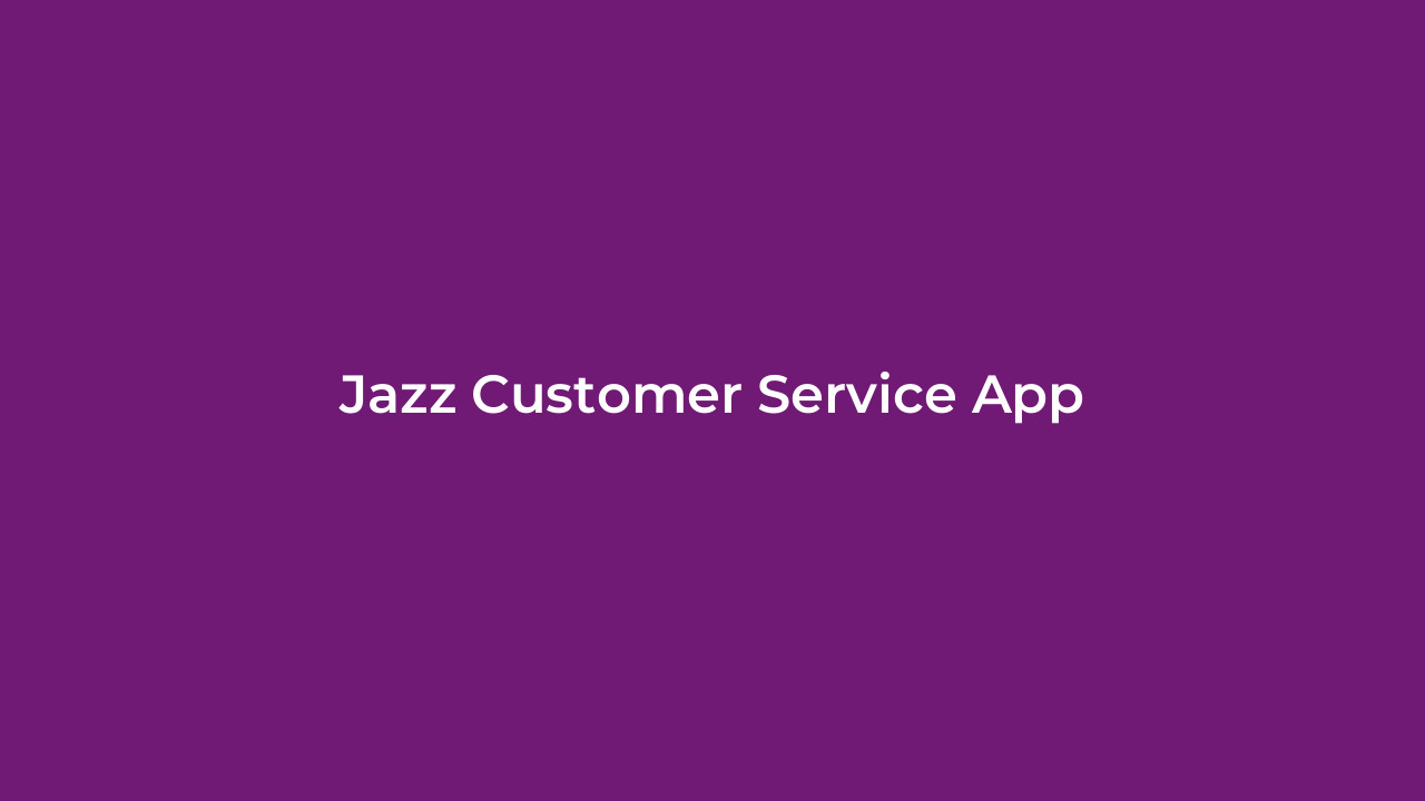 Jazz Customer Service App