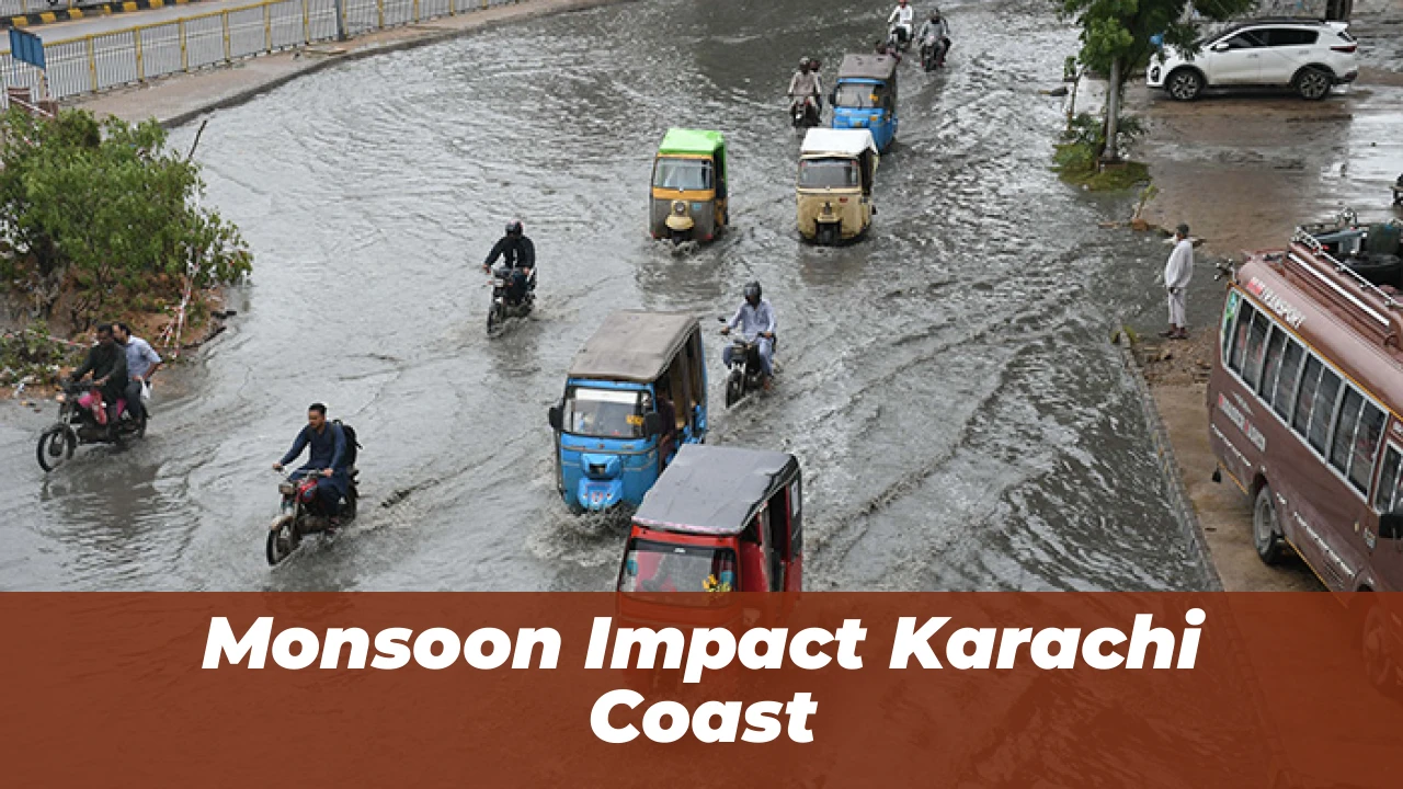 Monsoon Impact Karachi Coast