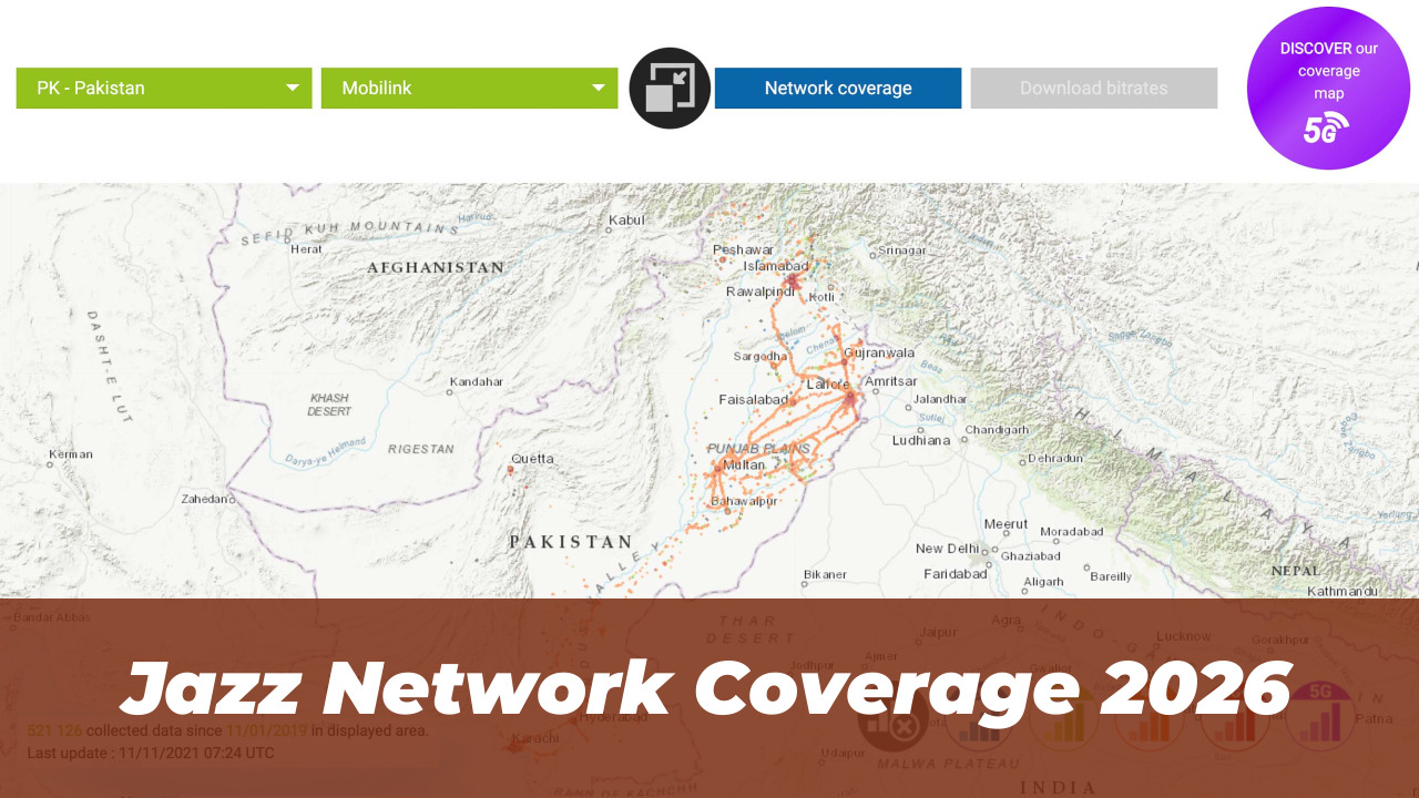 Jazz Call Packages 2026: Latest Bundles & Activation Codes 1 Jazz Network Coverage 2026