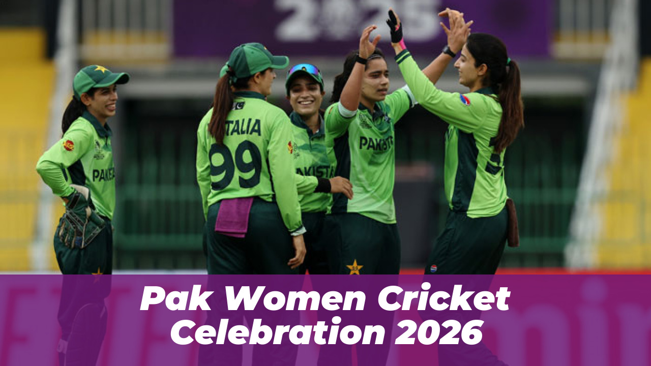Pak Women Cricket Celebration 2026