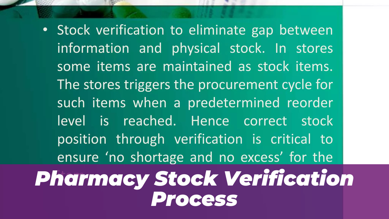 Punjab Recalls Two Medicine Batches Over Quality Failures 2026 2 Pharmacy Stock Verification Process