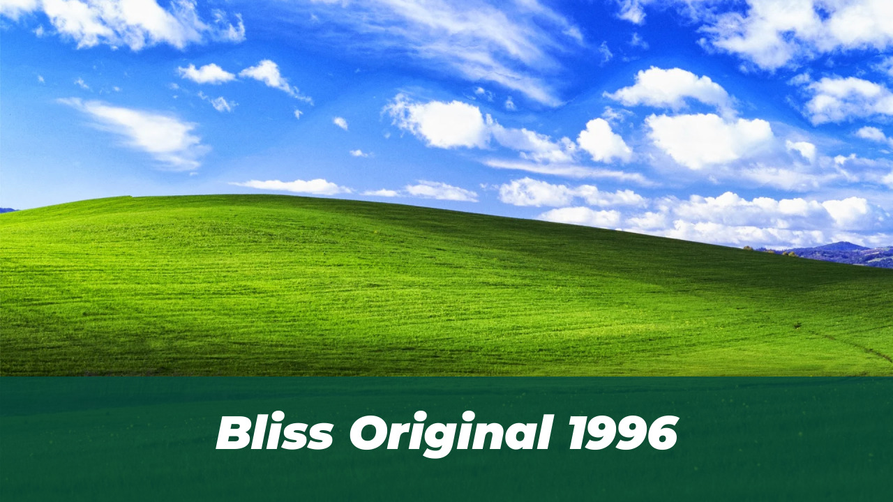 What Does the Windows XP 'Bliss' Hill Look Like in 2026? 1 Bliss Original 1996
