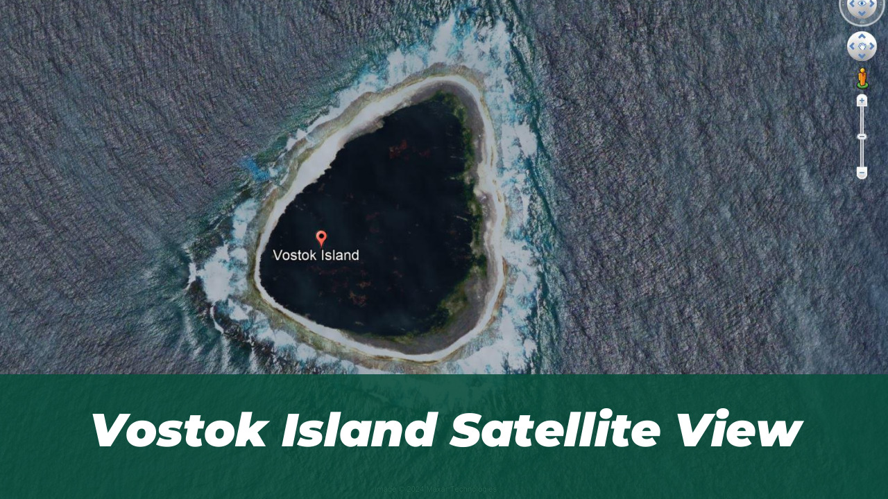 Vostok Island Satellite View