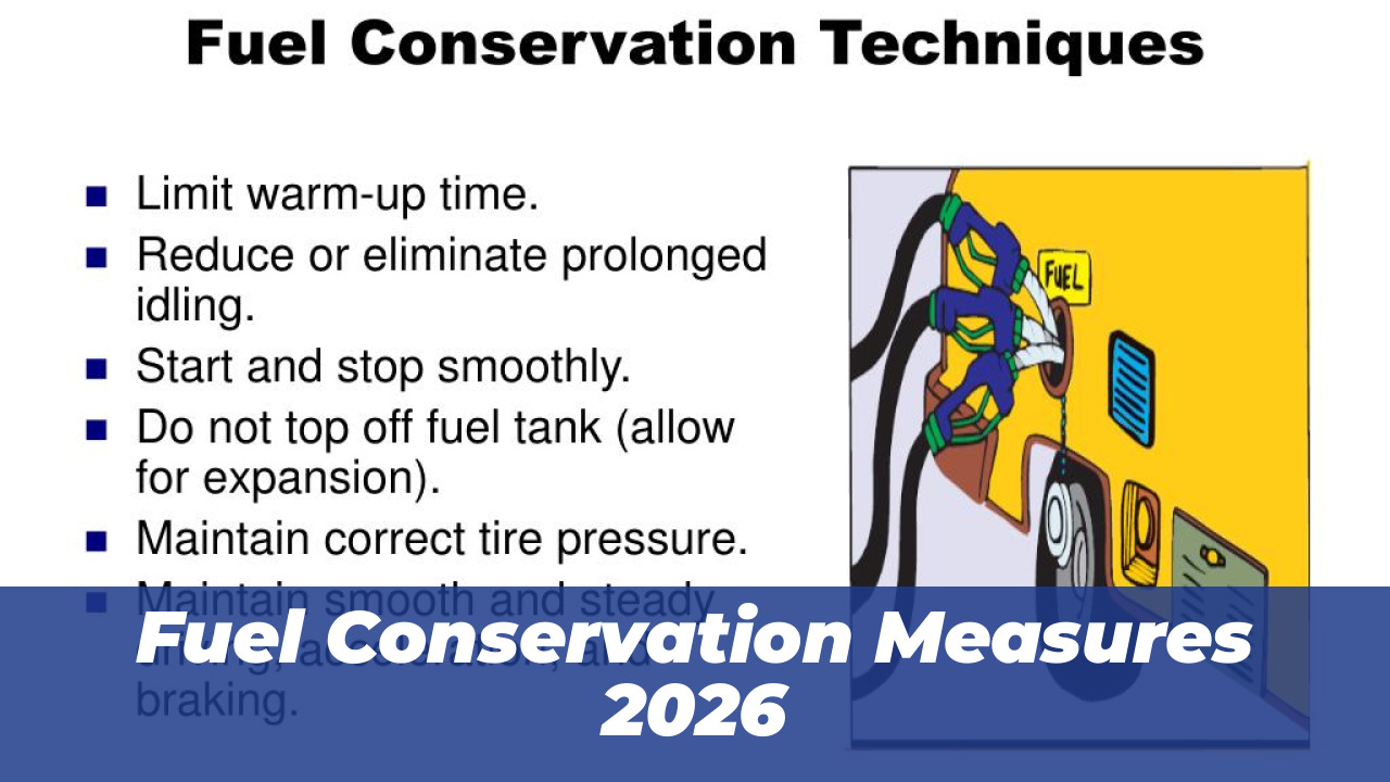 Fuel Conservation Measures 2026
