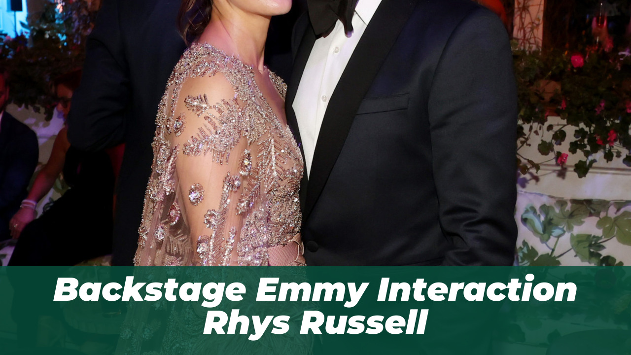 Backstage Emmy Interaction Rhys Russell