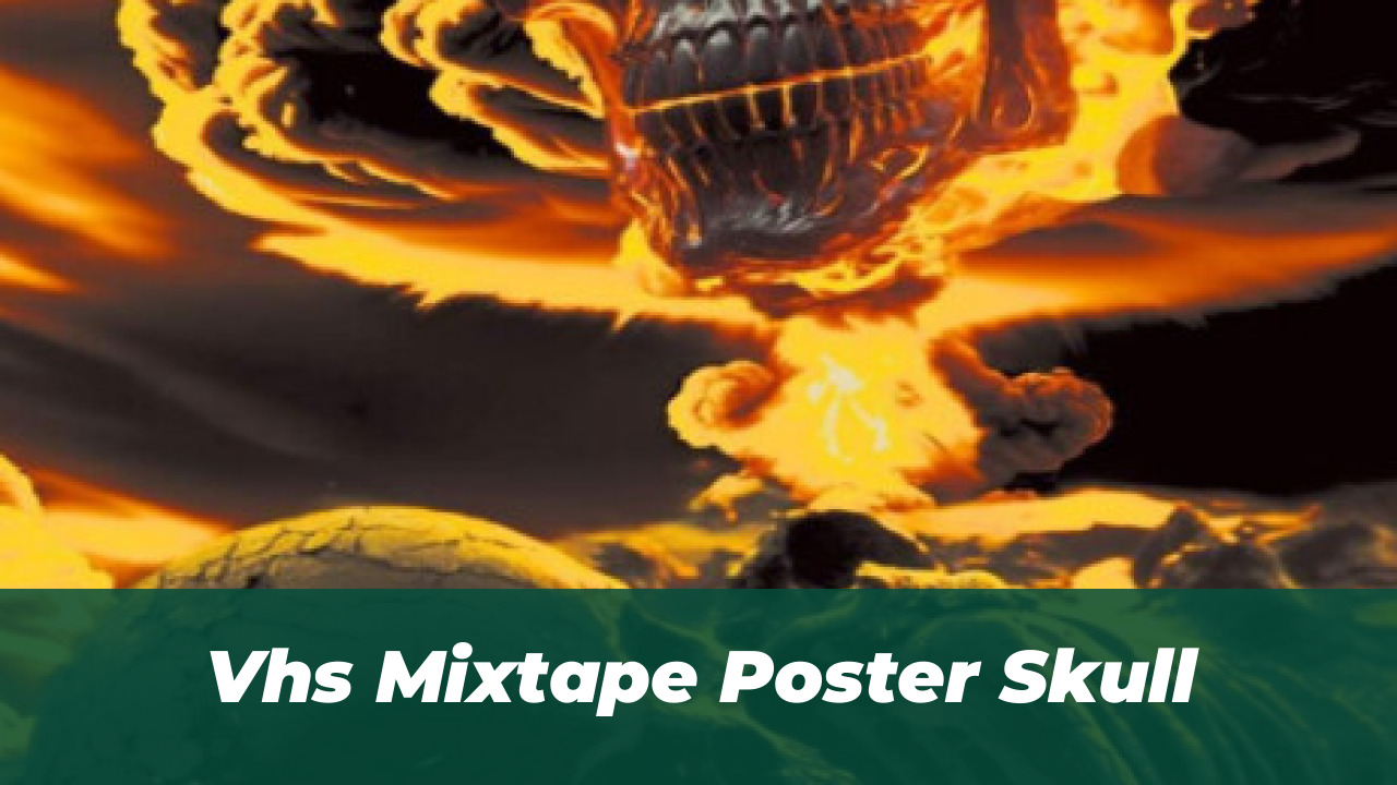 Vhs Mixtape Poster Skull