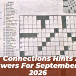 NYT Connections Hints and Answers for September 18, 2026