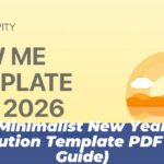 Minimalist New Year Resolution Template PDF (2026 Guide)