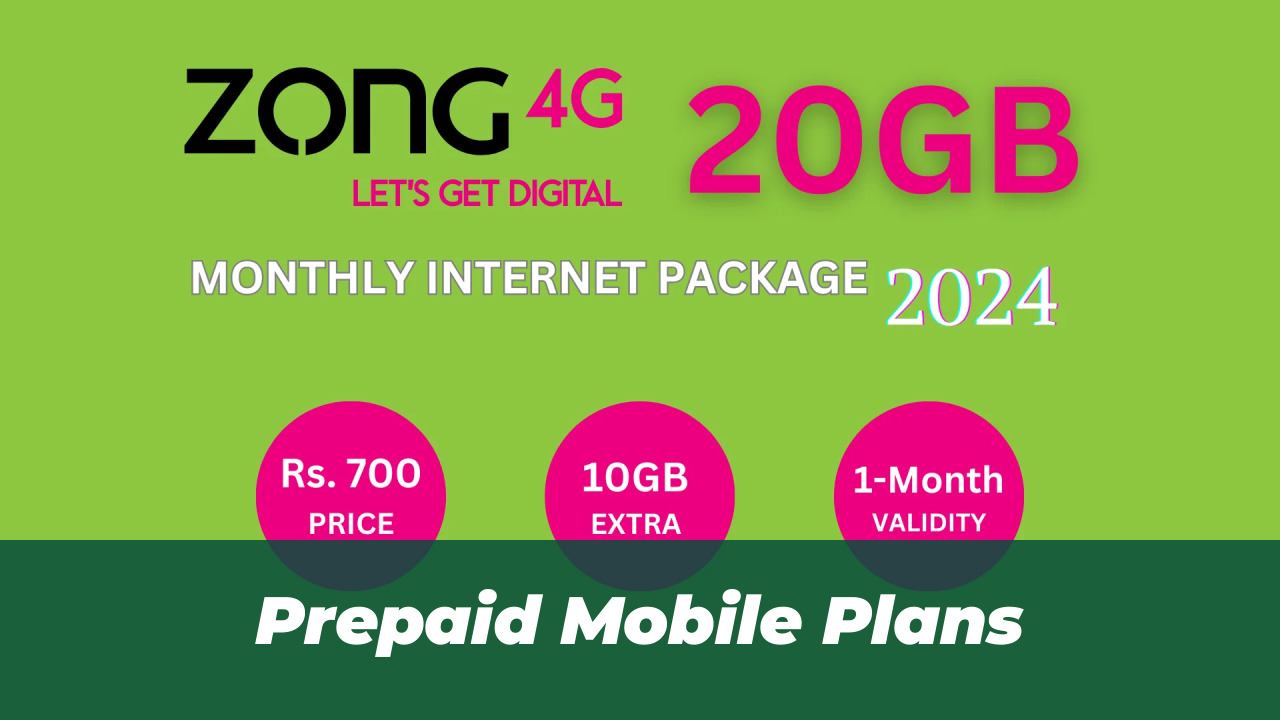 Zong All In One Packages: Complete Guide and Activation Code 1 Prepaid Mobile Plans