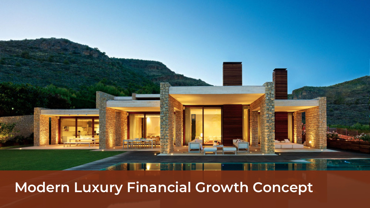 Modern Luxury Financial Growth Concept