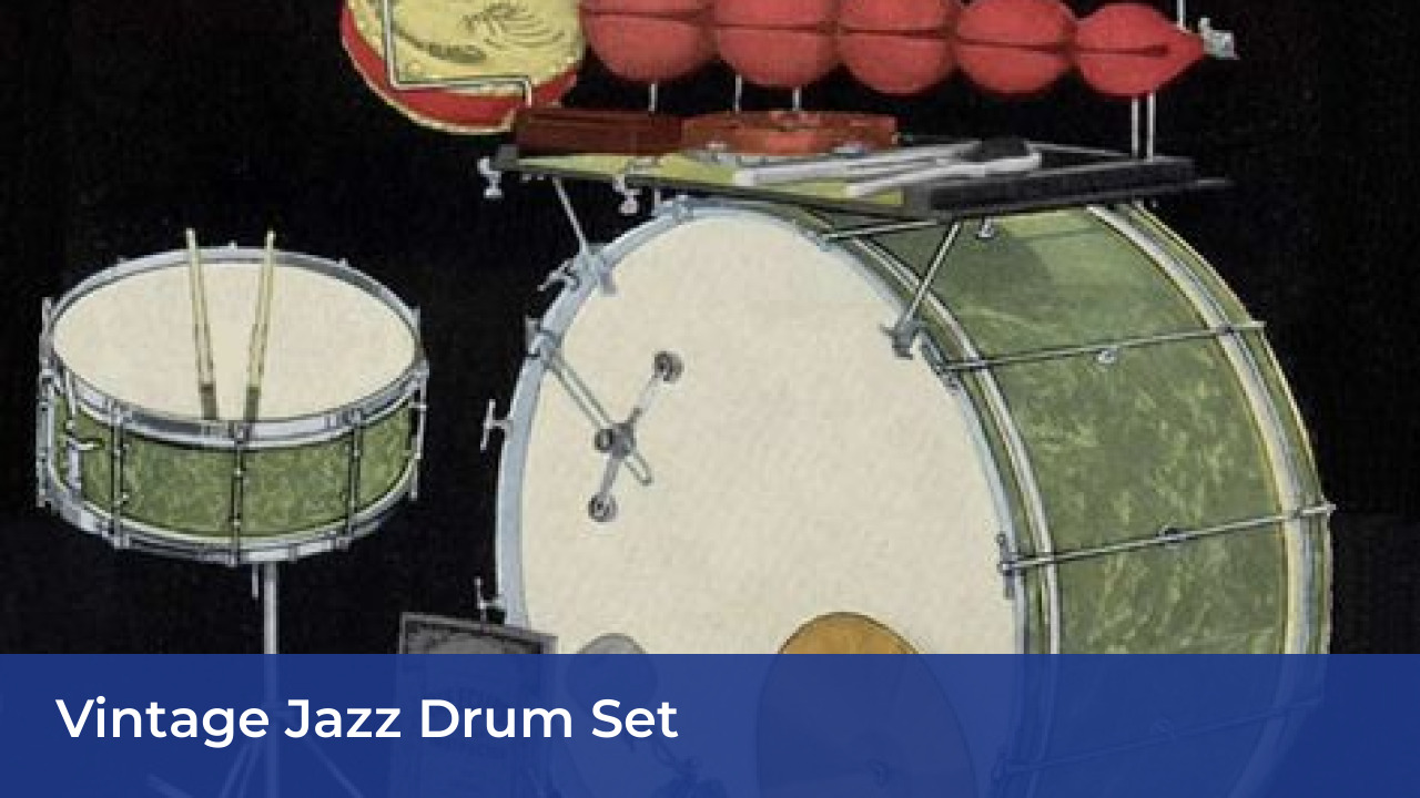 Vintage Jazz Drum Set