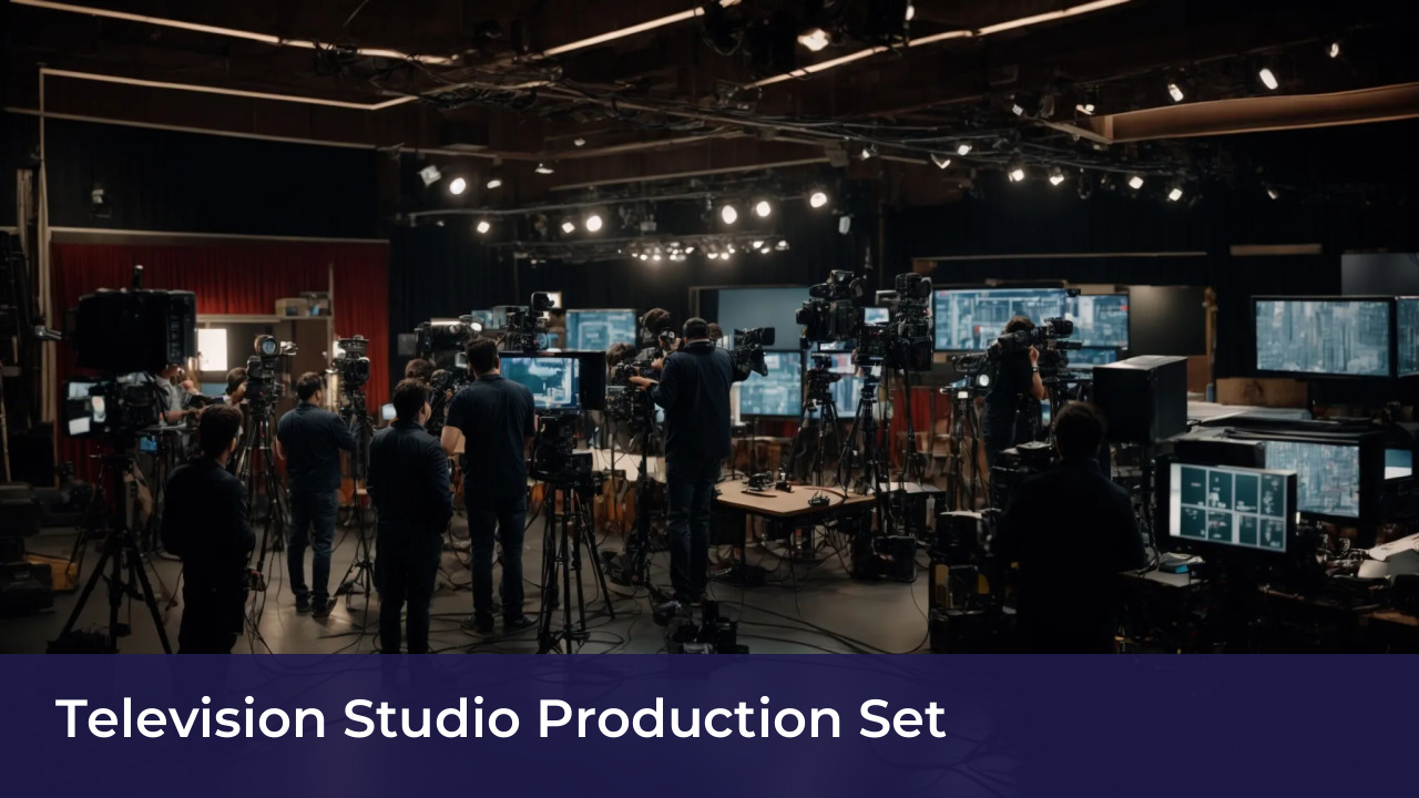 Television Studio Production Set