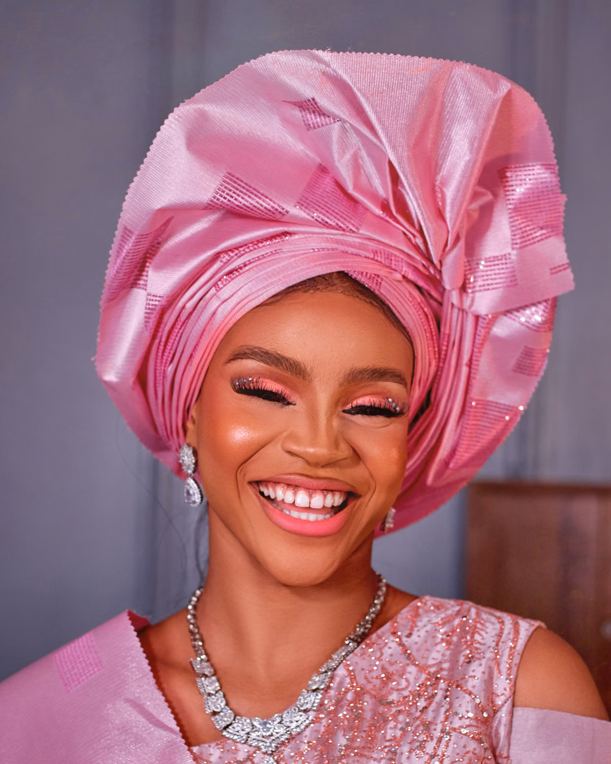 Wumi Toriola Congratulates Seyi Edun on New Lexus Car Gift 6 Smiling Nigerian Actress Portrait