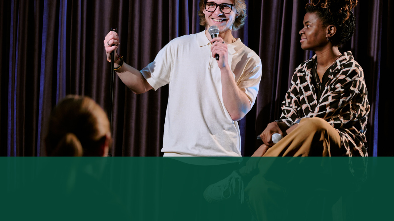 Tall Comedian Gallery Performance Art