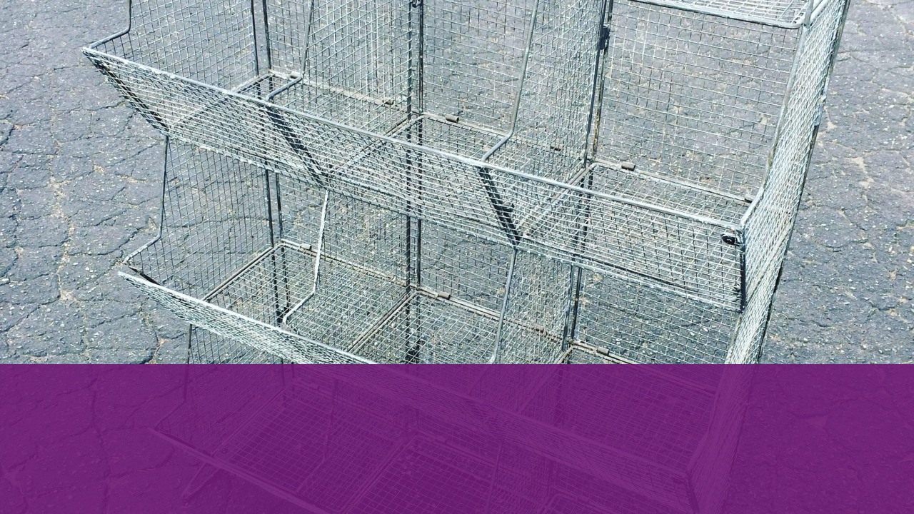 Modern Wire Mesh Toy Storage Bin