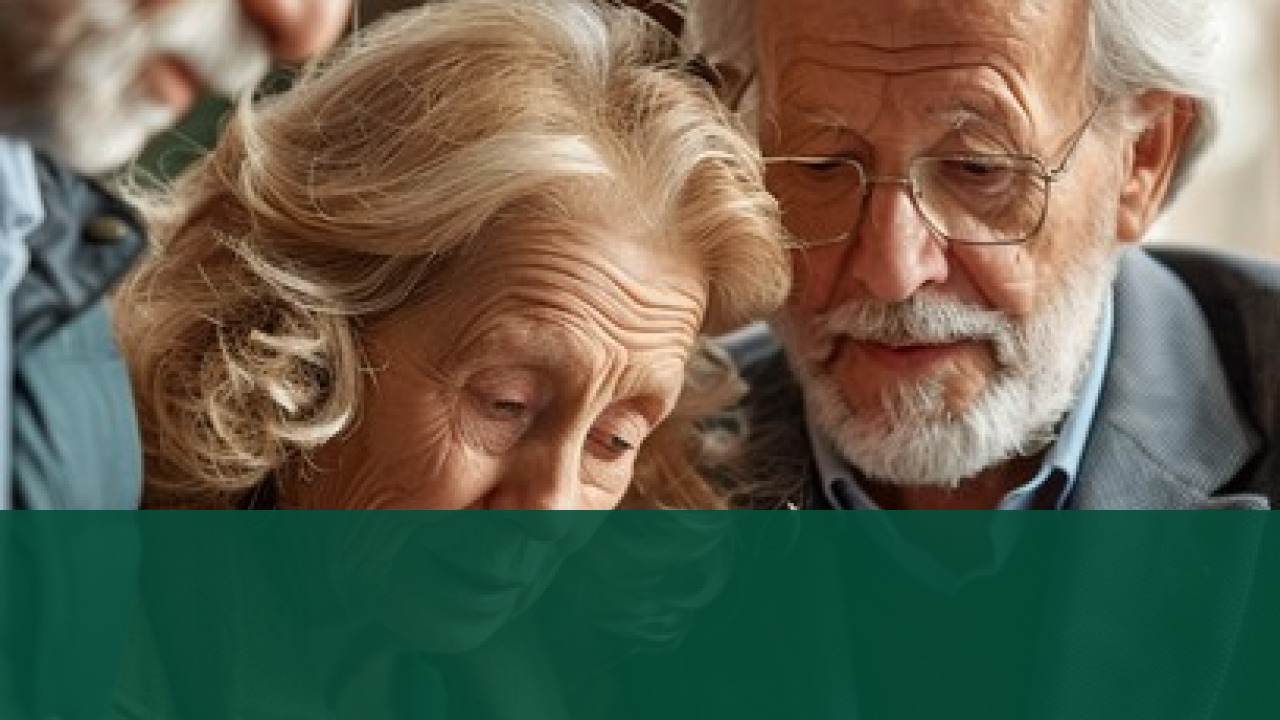 Senior Citizens Reviewing Financial Documents