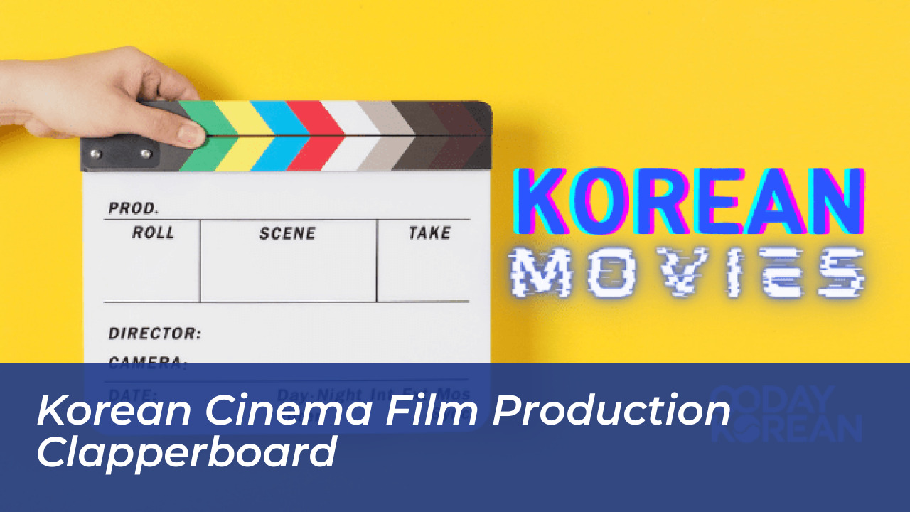 Korean Cinema Film Production Clapperboard