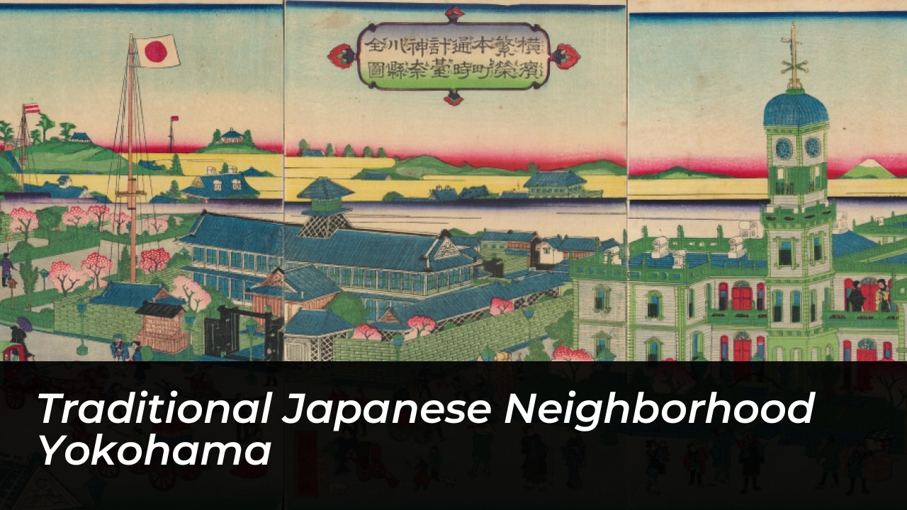 Traditional Japanese Neighborhood Yokohama