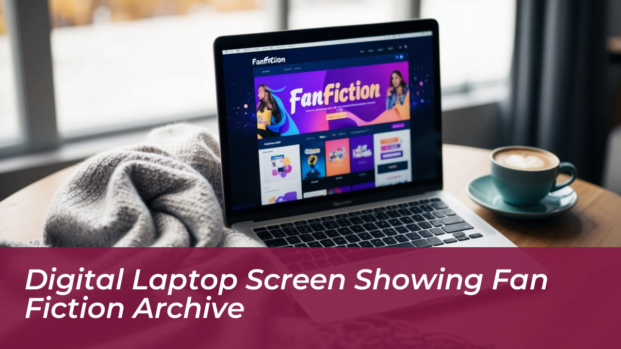 Tom Bateman Stars in The Love Hypothesis Adaptation 4 Digital Laptop Screen Showing Fan Fiction Archive